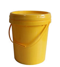 Yellow Round Plastic Bucket