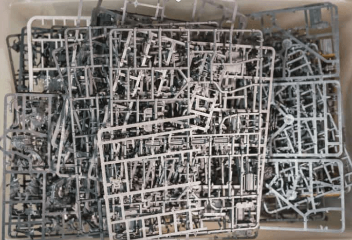 How to utilise sprue waste