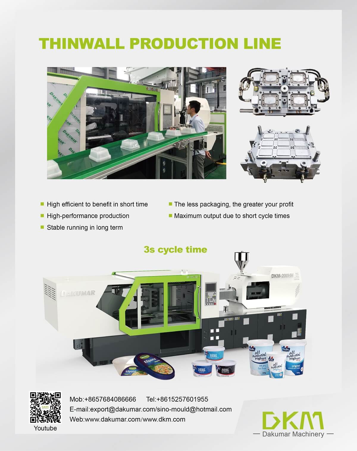 DKM High Speed Molding Machine 