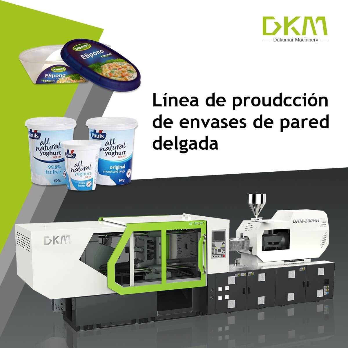 Línea de producción de envases de pared delgada