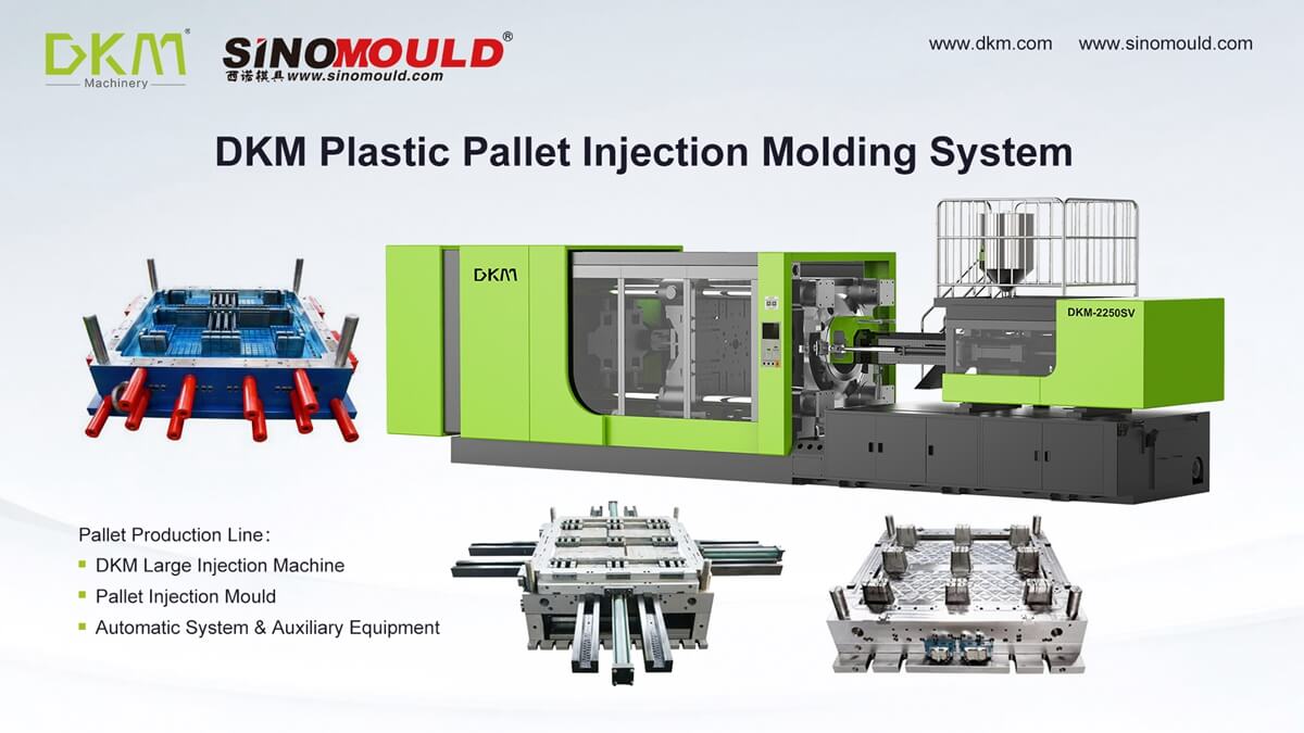 DKM 2250SV Injection Machine and Pallet Mould