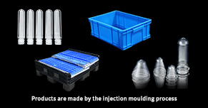 What products are formed by the injection moulding process?