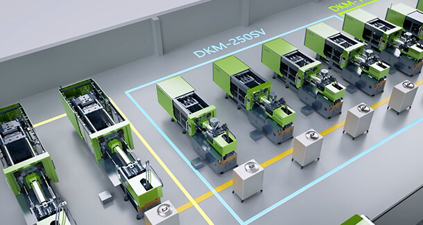 Automatic PET tube production line