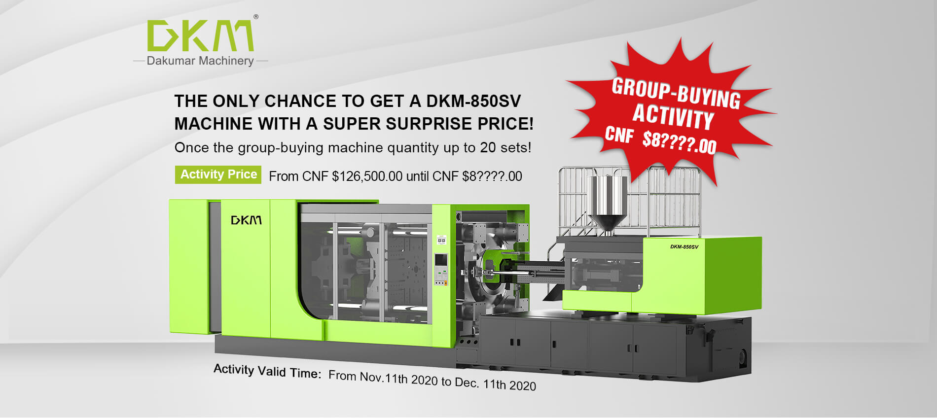 Group-buying DKM-850SV machines