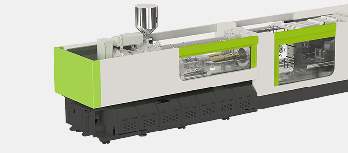 PET Plastic Injection Molding Machine-Left View