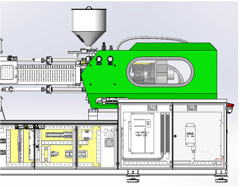 DKM PET Preform Injection Molding Machine Injection Unit