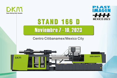 DKM injection molding machine showcases PLASTIMAGEN DKM SV injection molding machine